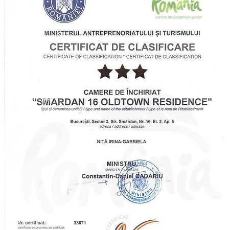 Smardan 16 Oldtown Residence Bucureşti Eksteriør bilde